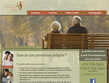 Tablet Screenshot of aidants-lotbiniere.org